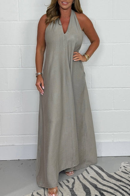 T-back Floaty Dress Floaty Maxi Dress