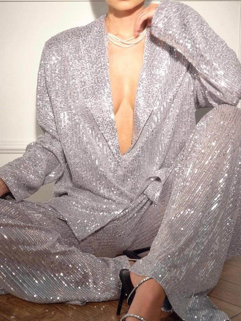 Sequined Pants
