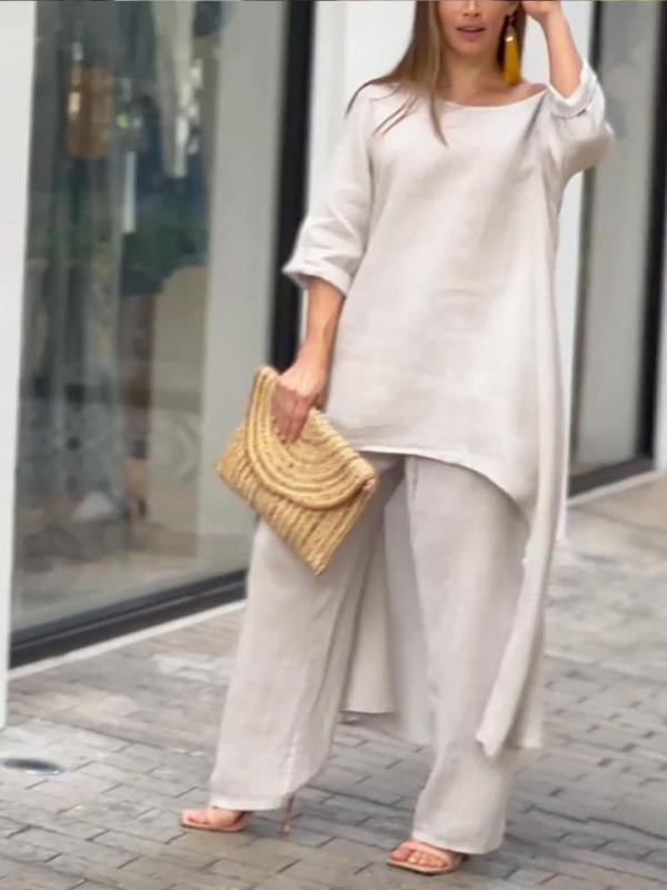 Fashionable Color Two-piece Set