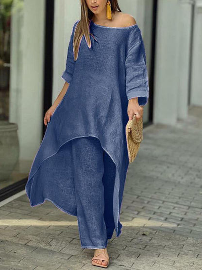 Fashionable Color Two-piece Set
