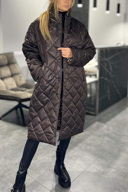 Lapel Mid-length Cotton Coat