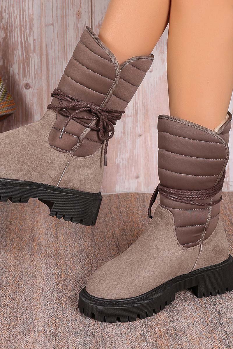 Fleece Warm Strap Outer Cotton Boots