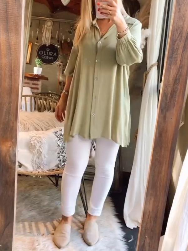 Plain Shirt Tops Pants