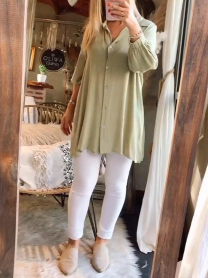 Plain Shirt Tops Pants