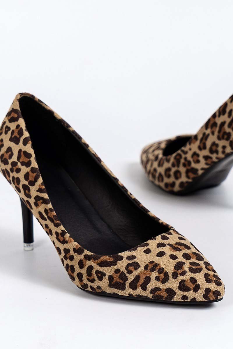 Pointed Toe Leopard Print High Heels