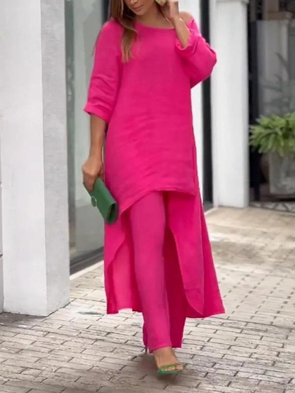 Fashionable Color Two-piece Set