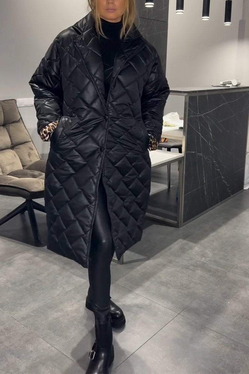 Lapel Mid-length Cotton Coat