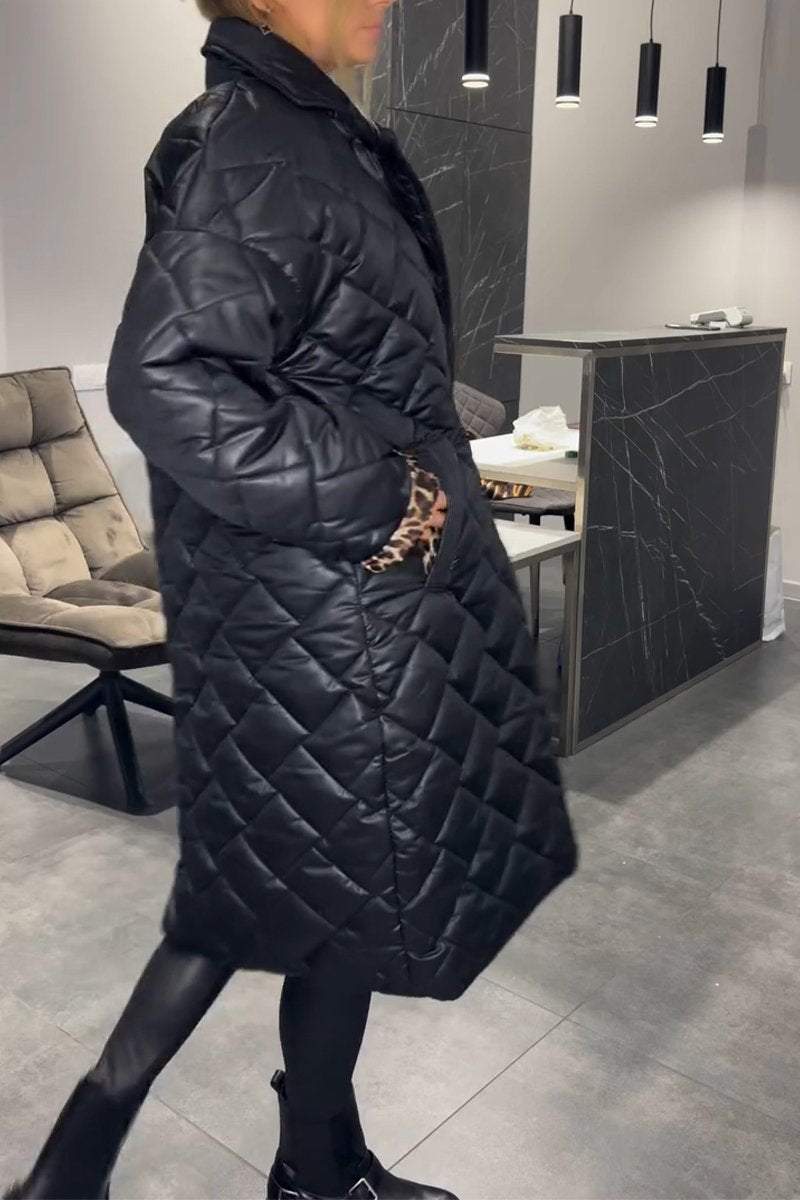 Lapel Mid-length Cotton Coat