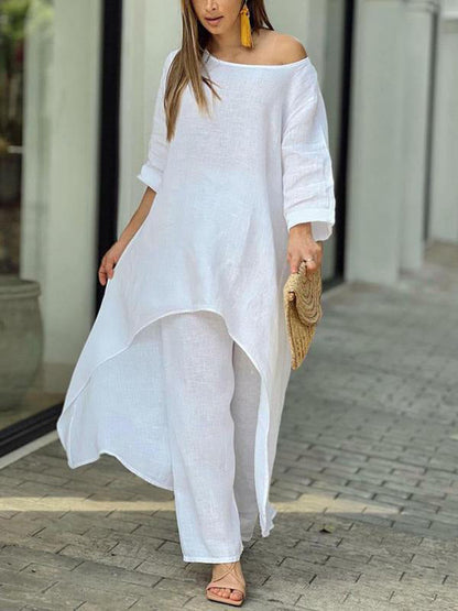 Fashionable Color Two-piece Set