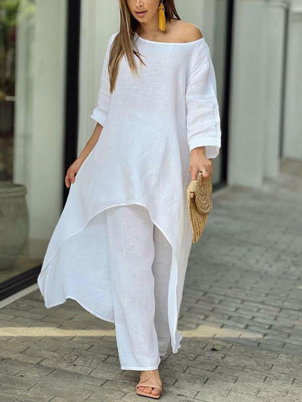Fashionable Color Two-piece Set