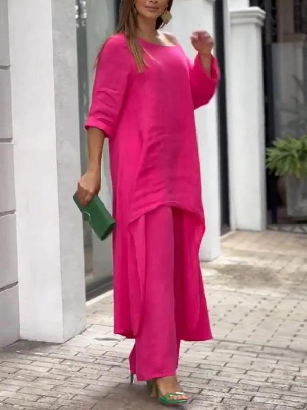 Fashionable Color Two-piece Set