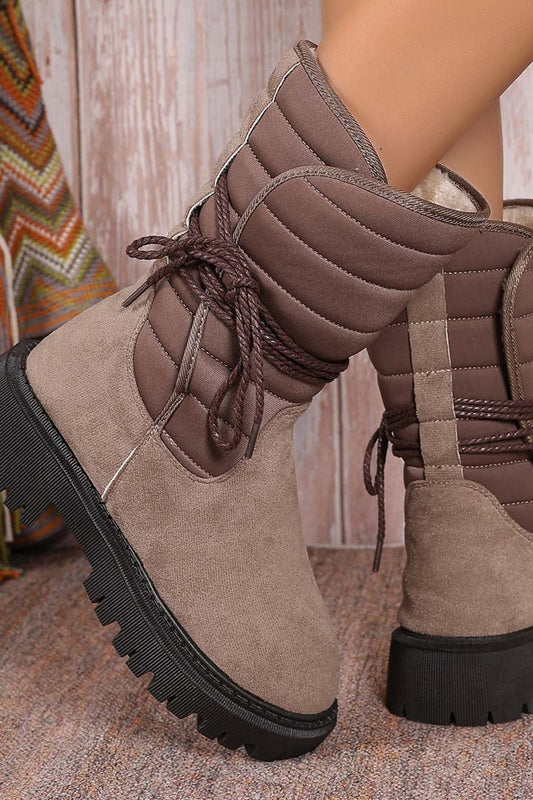 Fleece Warm Strap Outer Cotton Boots