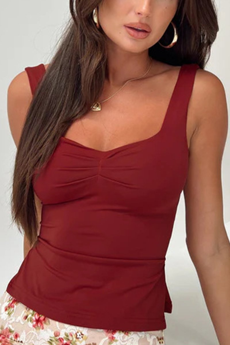 Sleeveless Backless Camisole T-shirt