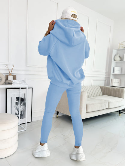 (s-5xl) Hooded and Comfortable Sweatshirt Two-piece Suit