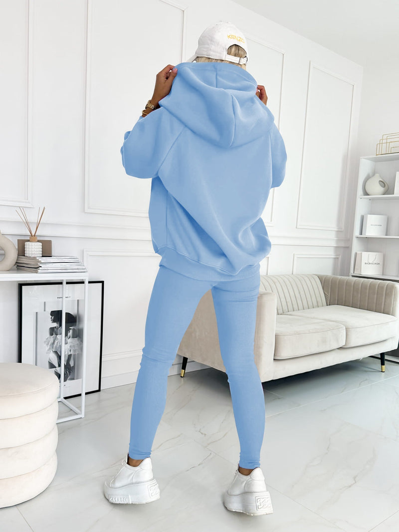 (s-5xl) Hooded and Comfortable Sweatshirt Two-piece Suit