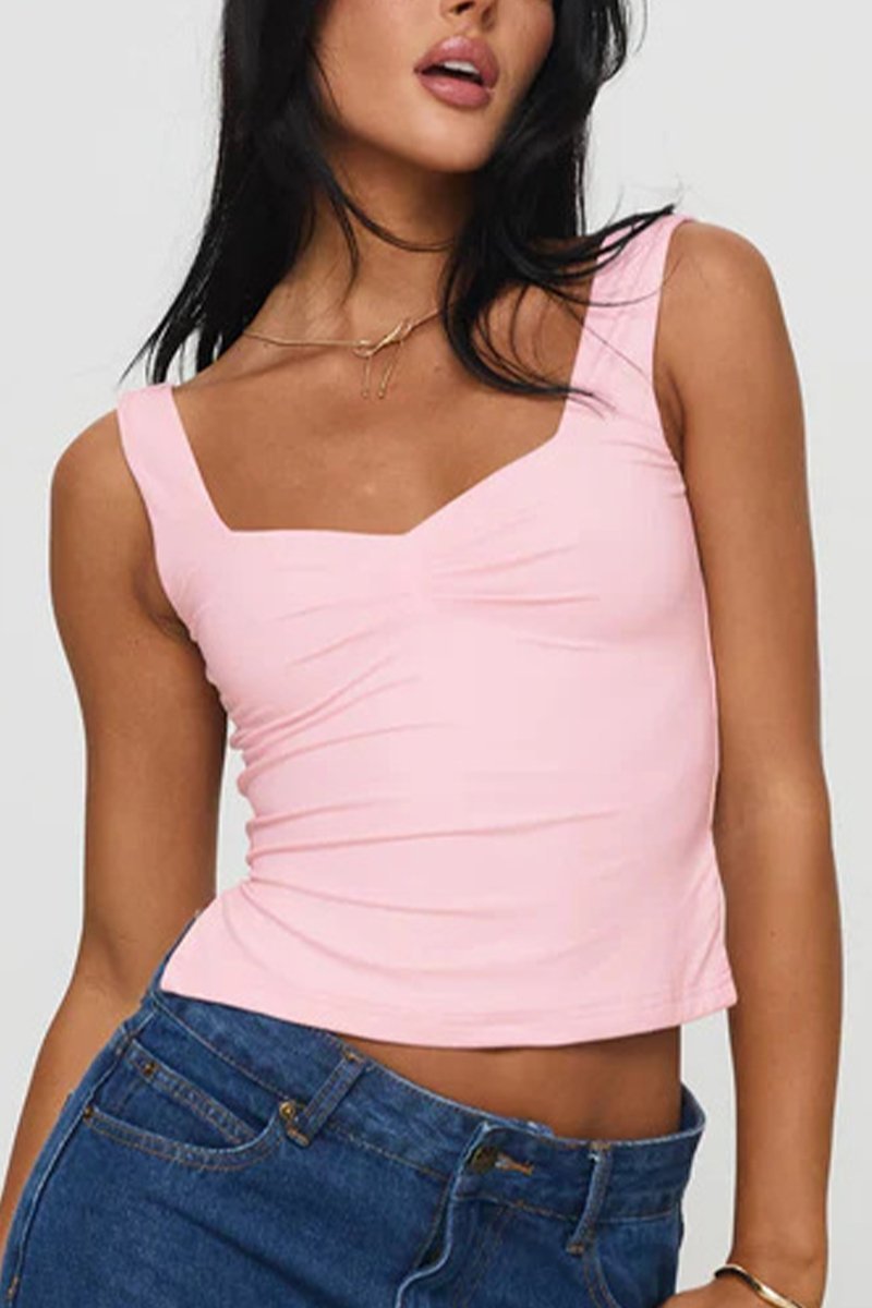 Sleeveless Backless Camisole T-shirt