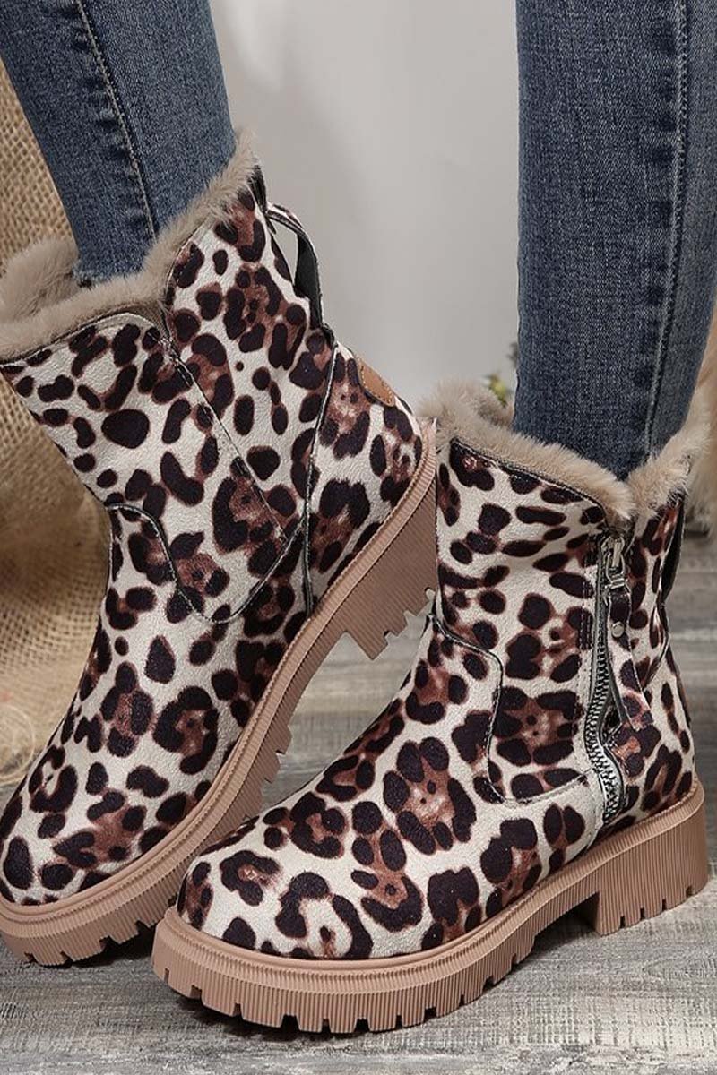 Velvet Thickened Warm Mid-calf Cotton Boots