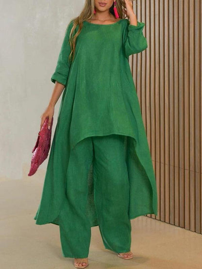Fashionable Color Two-piece Set