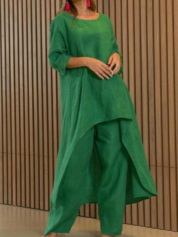 Fashionable Color Two-piece Set