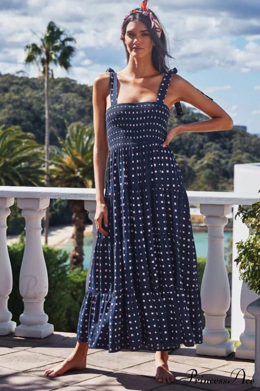 Katie Smocked Stylish Maxi Dress