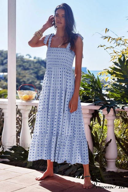Katie Smocked Stylish Maxi Dress
