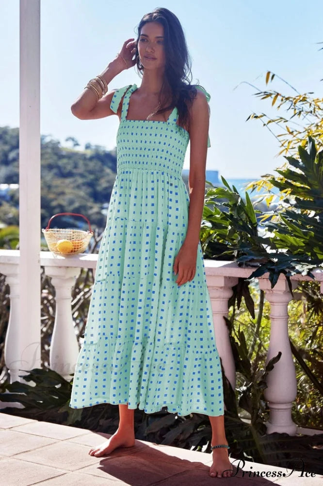 Katie Smocked Stylish Maxi Dress