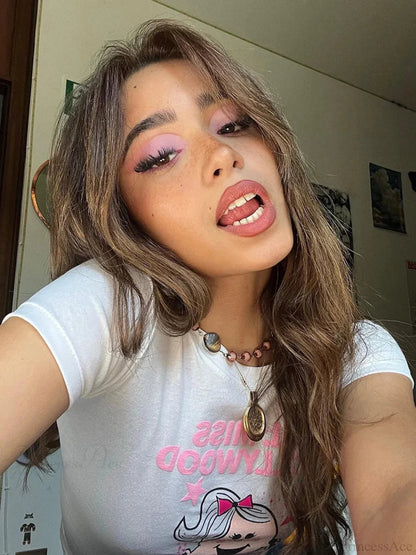 Kawaii Short Sleeve Crop Top T-shirt