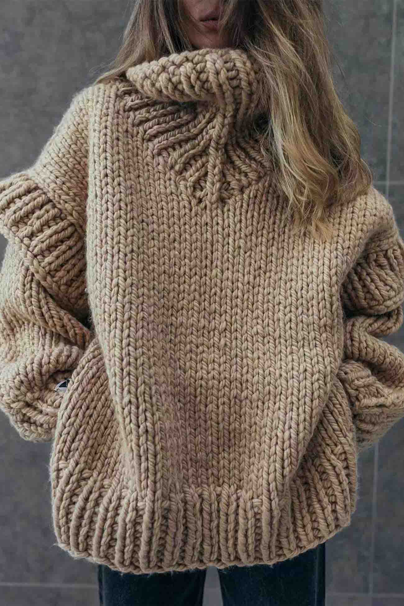 Long Sleeve Cowl Neck Sweater