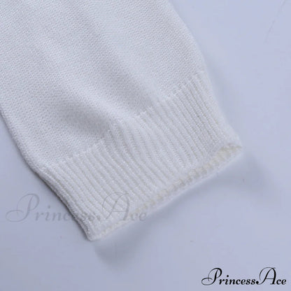 Knit Sweater Stylish Cropped Sleeve