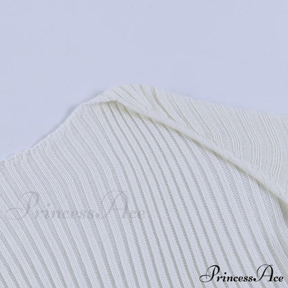 Knit Sweater Stylish Cropped Sleeve