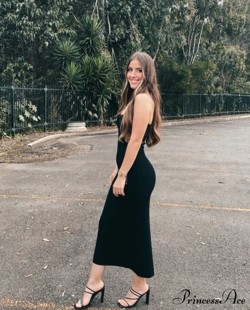 Knit Twisted Stylish Tube Midi Dress