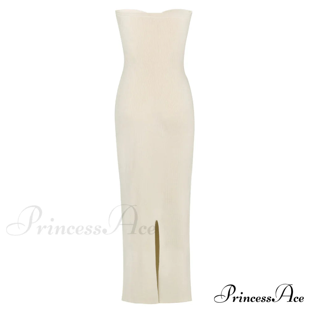 Knit Twisted Stylish Tube Midi Dress