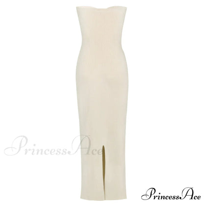 Knit Twisted Stylish Tube Midi Dress