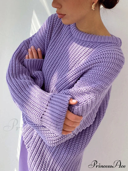 Knitted Graceful Pocket Sweater Cardigan
