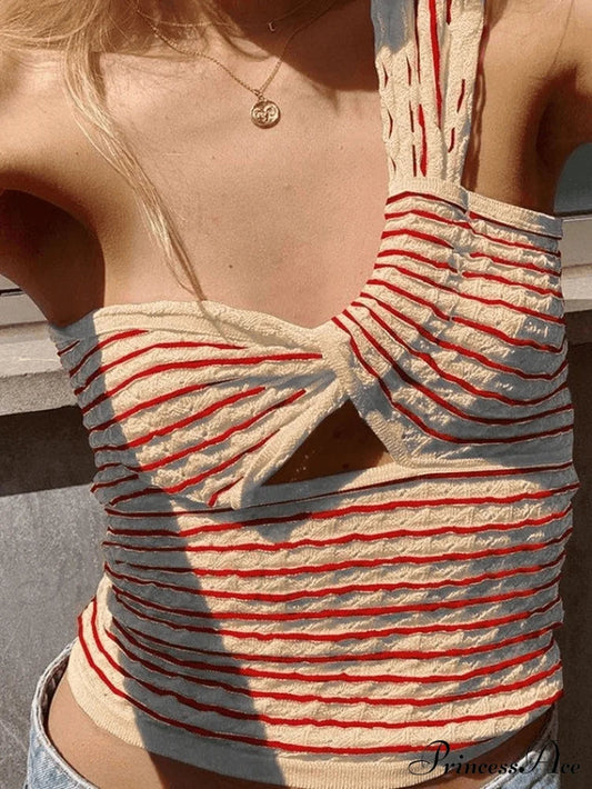 Knitted Stripe Long Sleeve Maxi Dress