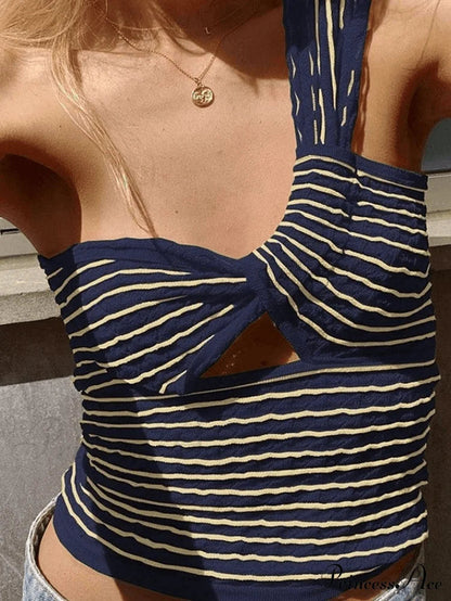 Knitted Stripe Long Sleeve Maxi Dress