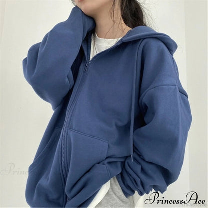 Korean Version Oversized Color Hoodies