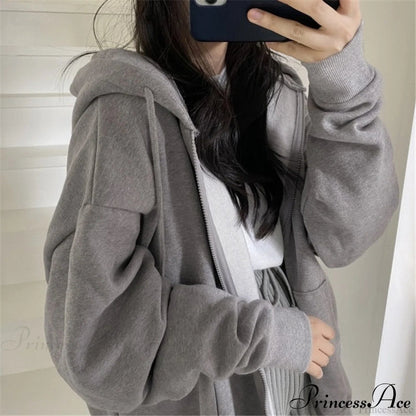 Korean Version Oversized Color Hoodies