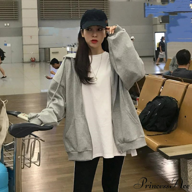 Korean Version Oversized Color Hoodies