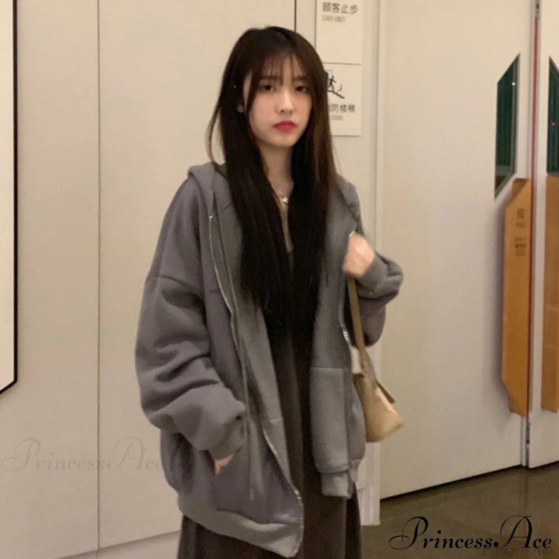 Korean Version Oversized Color Hoodies