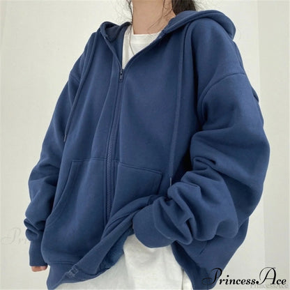 Korean Version Oversized Color Hoodies