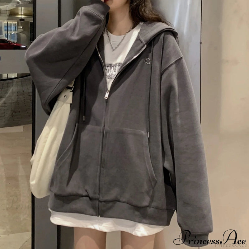 Korean Version Oversized Color Hoodies