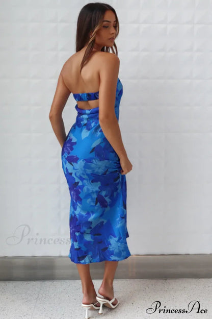 Kyra Satin Stylish Midi Dress