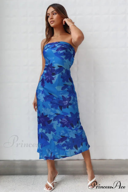 Kyra Satin Stylish Midi Dress