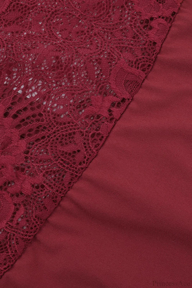 Lace Off Shoulder Bodycon Maxi Dress