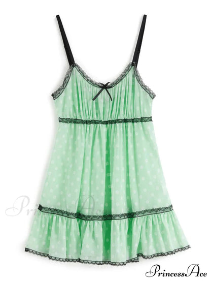 Lace Trim Graceful Mini Dress