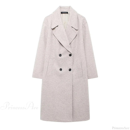 Lace-up Mao Collar Big Lapel Overcoat