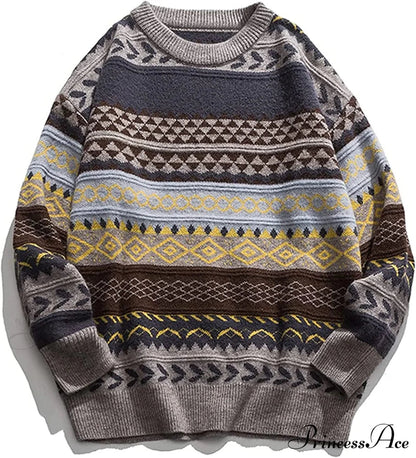 Autumn/winter Retro Striped Sweater