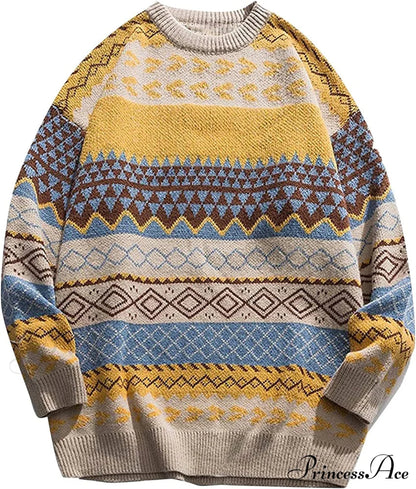 Autumn/winter Retro Striped Sweater