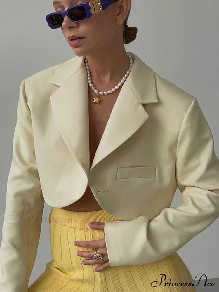 Slim Cropped Blazer Coat